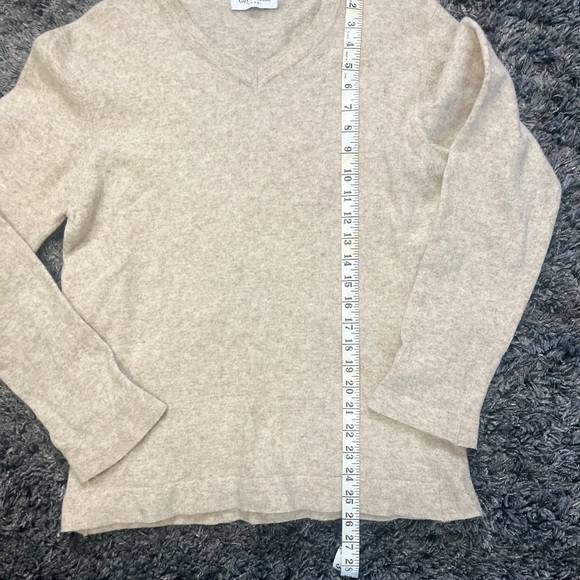 Guy Laroche homme Tan wool pull over sweater, size medium - Picture 6 of 8